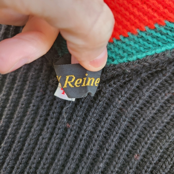 Vintage 1970s Black Bavarian Cardigan With Ties - Picture 10 of 12